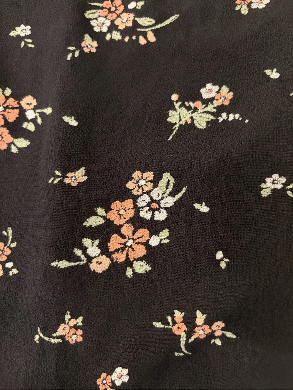 Black Floral Elastic-Waist Lounge Pants - Picture 2 of 3